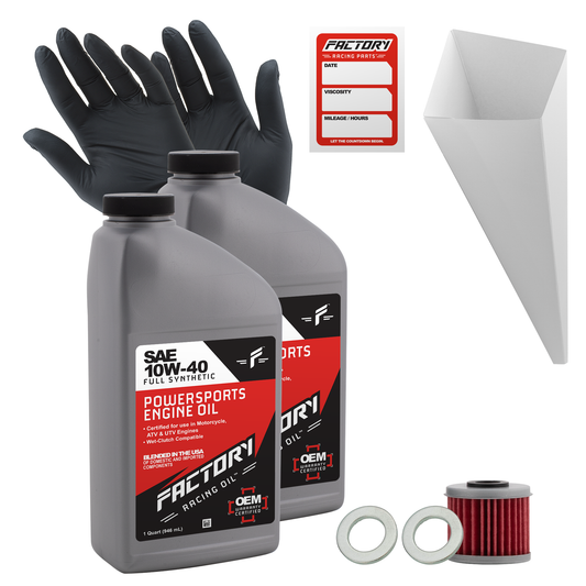 10W-40 2 Quart Oil Change Kit For Honda TRX450R, TRX450ER-0