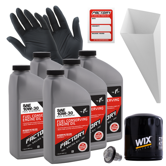 Oil Change Kit For Dodge B150 B250 B350 B1500 B2500 B3500 D150 D250 D350 W150 W250 W350 10W-30 Full Synthetic Oil - 5 Quarts-0