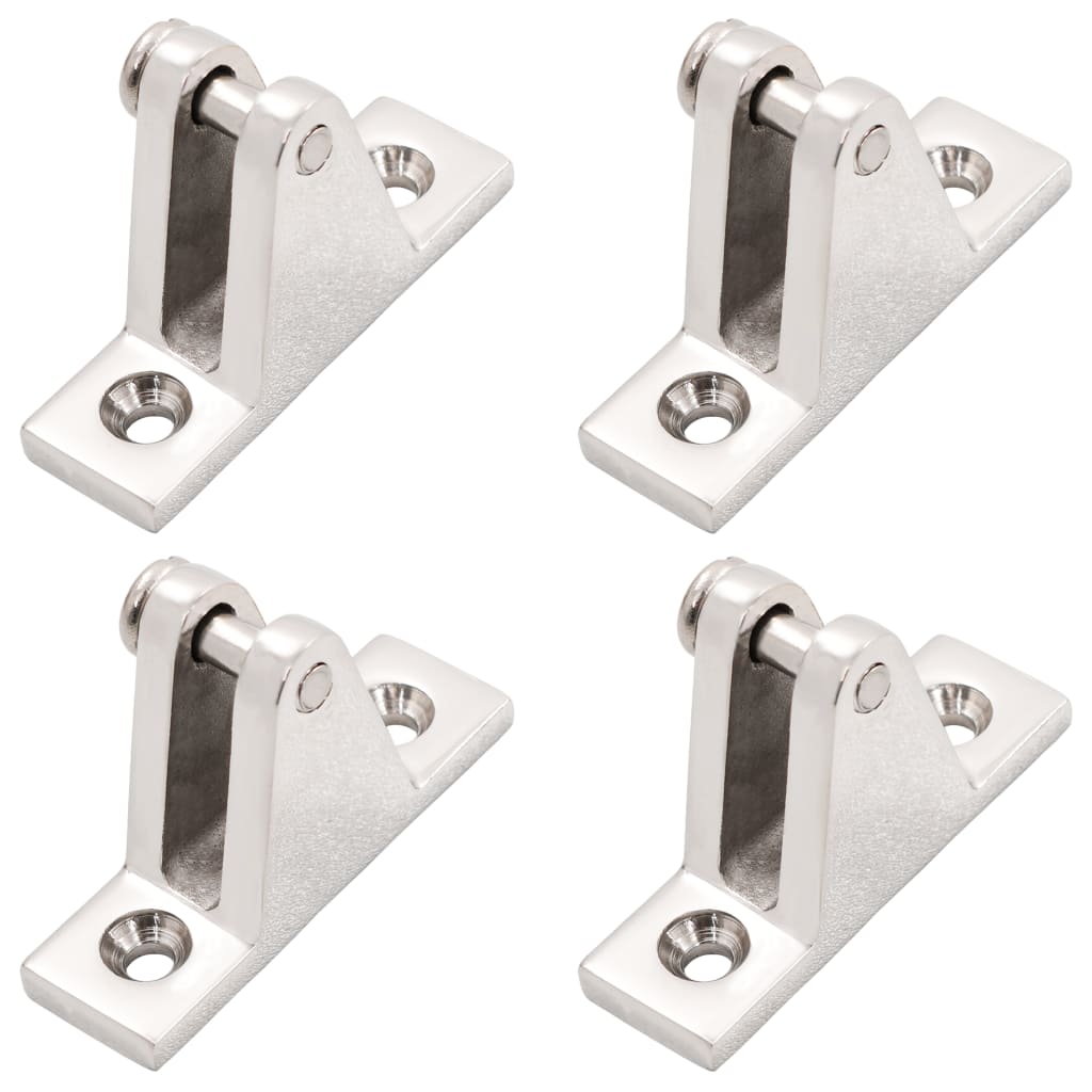 vidaXL Boat Deck Hinges for Bimini Top 4 pcs Stainless Steel-2