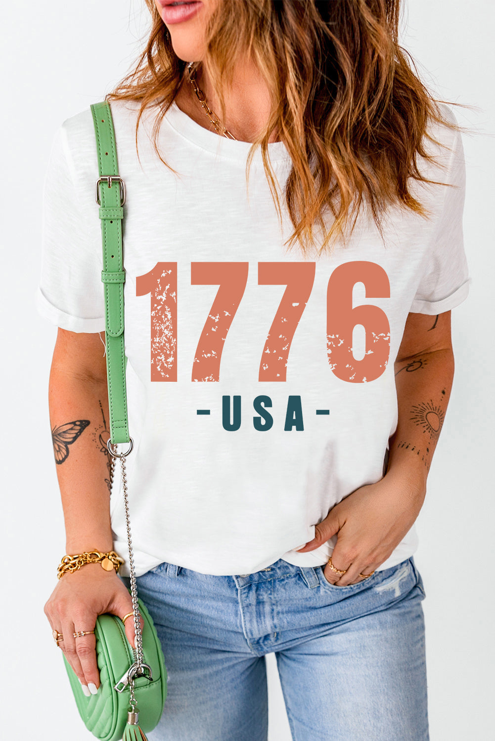 1776 USA Vintage Graphic Tee-2