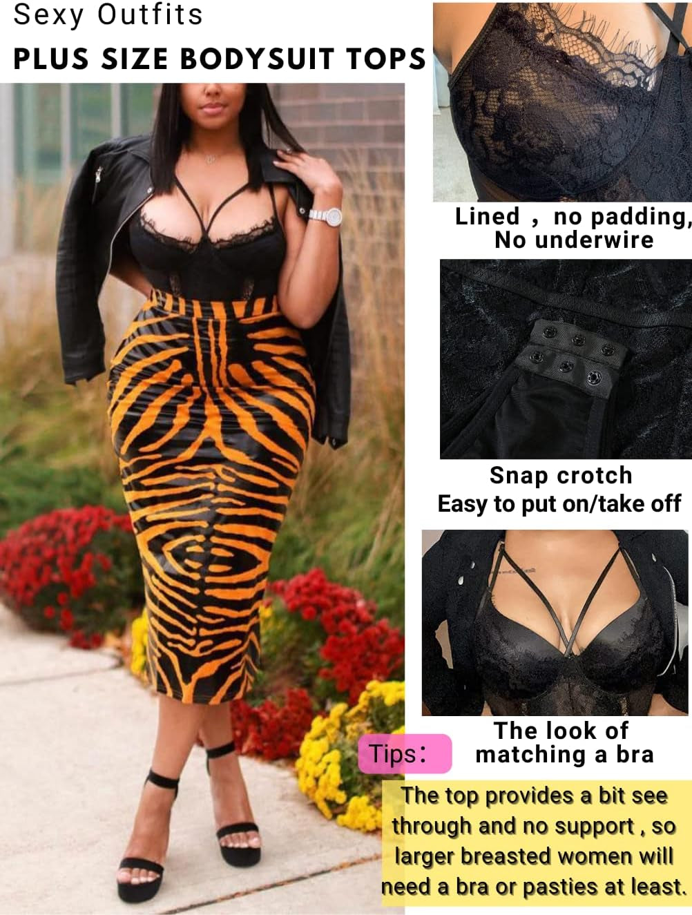 plus Size Lingerie for Women,Sheer Lace Sexy V Neck Bodysuit,Eyelash One Piece Floral Teddy Valentine