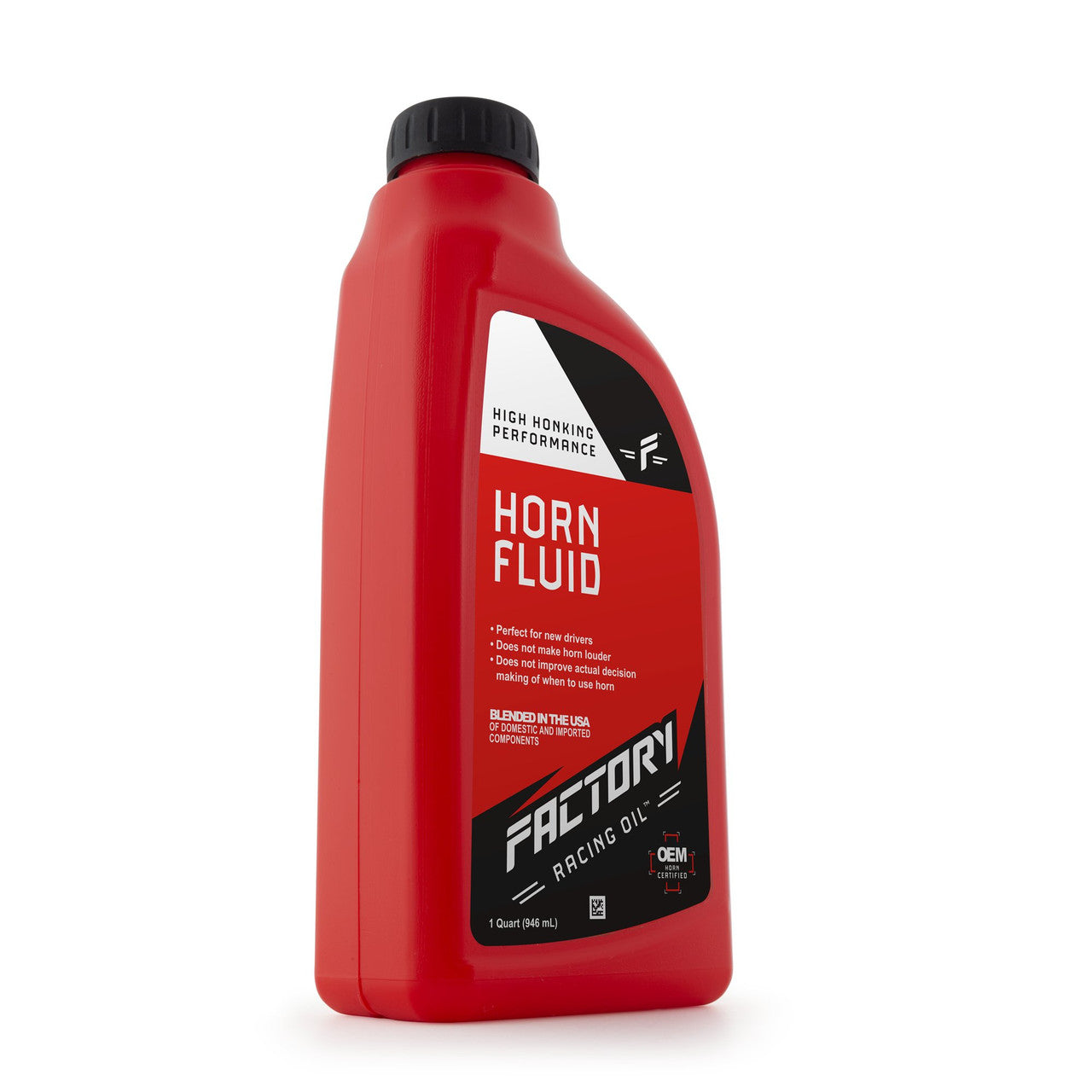 Factory Racing Parts High Honking Performance Horn Fluid – Works For Most Makes & Models – Gag Gift – Dad Joke – Car Guy Prank – 1 Quart (Empty) Bottle-2